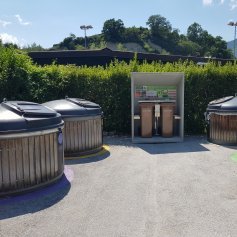 Installation GastroVert au centre de l'Ecopoint Robinson en Ville de Sierre